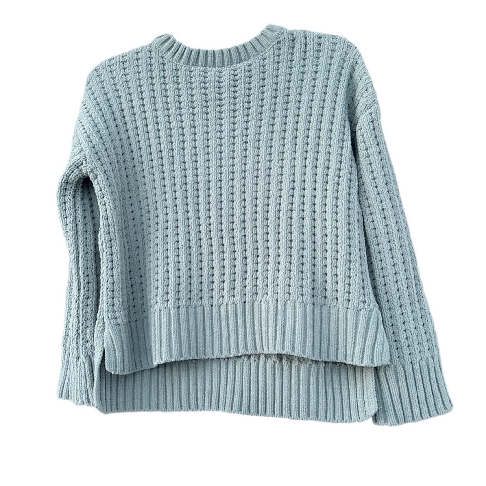 pink republic textured knit sweater – size small – light green sage